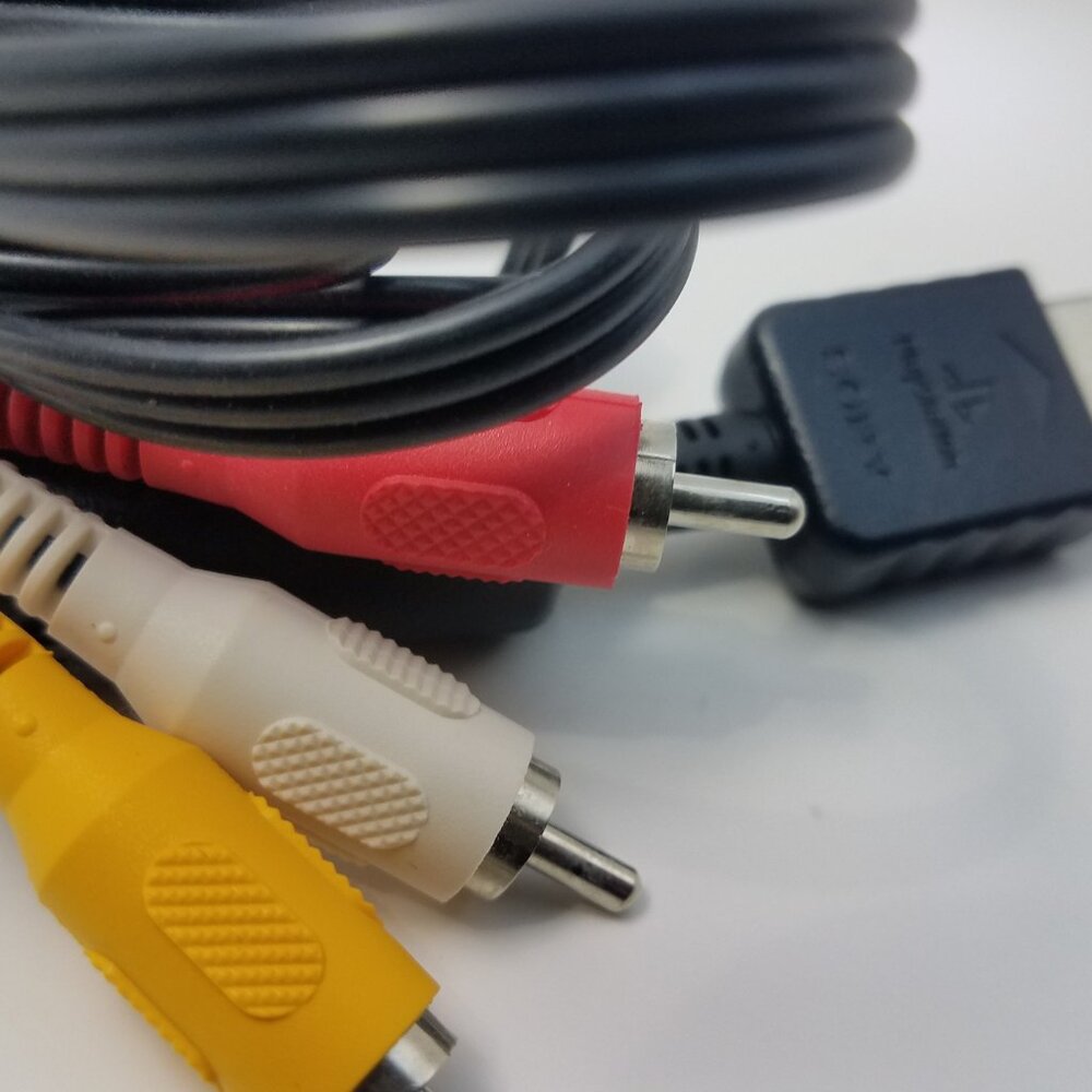 SONY PLAYSTATION AV COMPOSITE CABLE FOR PS1/PS2/PS3 - Picture 2 of 4